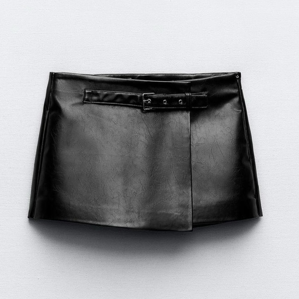 Zara Faux Leather Skort